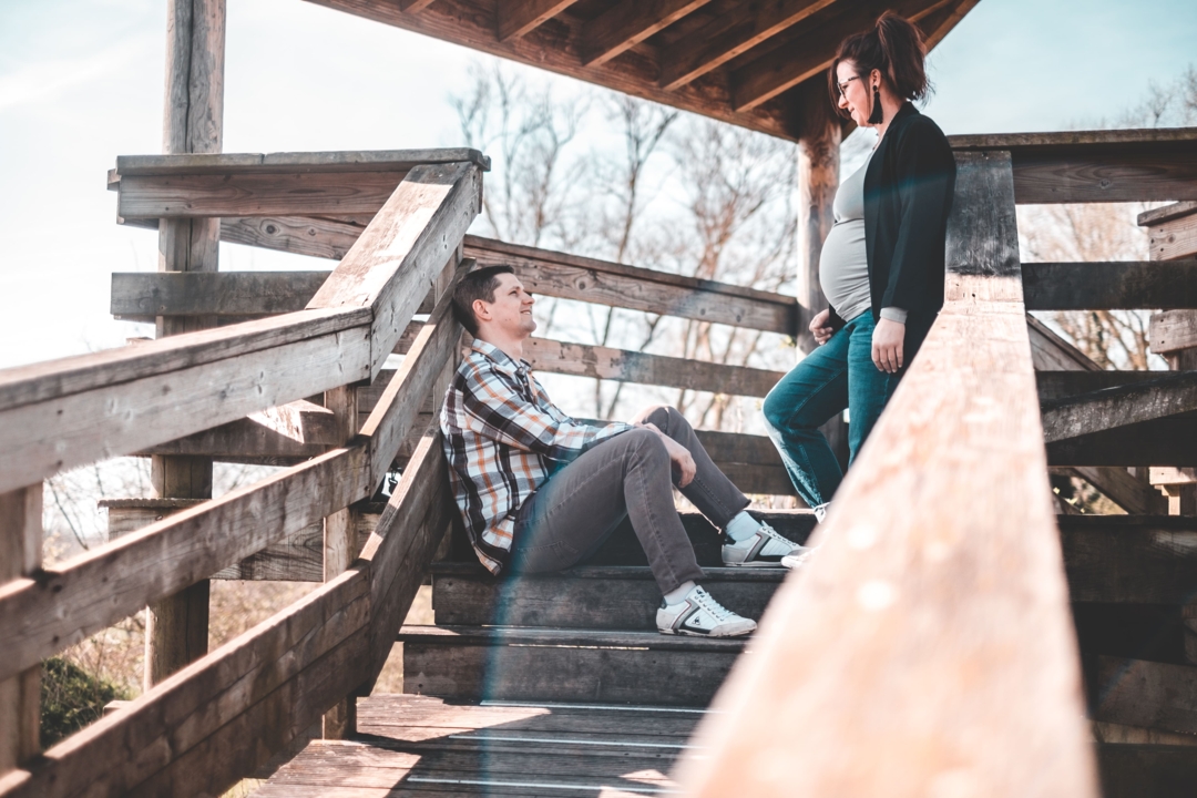 couple pont de bois